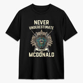 McDonald of the Isles Hunting Ancient Tartan Crest 2D T-shirt - Never Underestimate Style